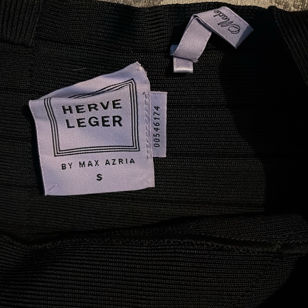 Herve Leger Black Midi Dress - Picture 13 of 14